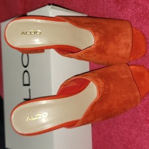 Aldo Orange Mules (New)